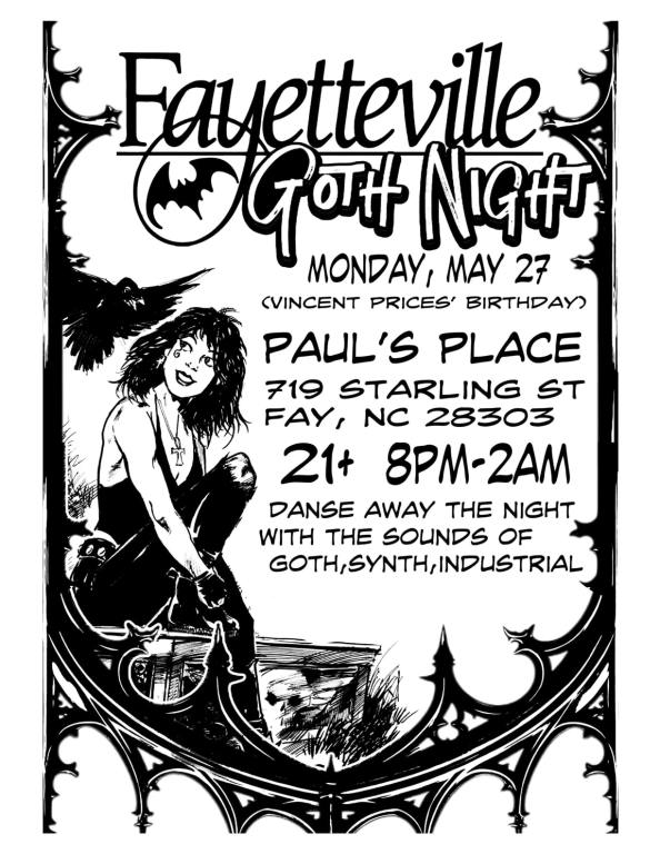 goth night fayetteville