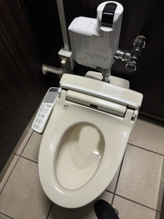 Bidet toilet inside of the Tokyo Dome